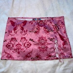 Urban Outfitters Pink Rose Skirt